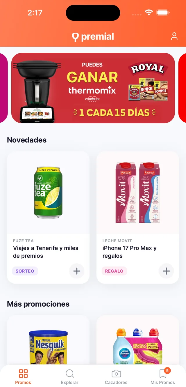 Reembolsos 100% en supermercados